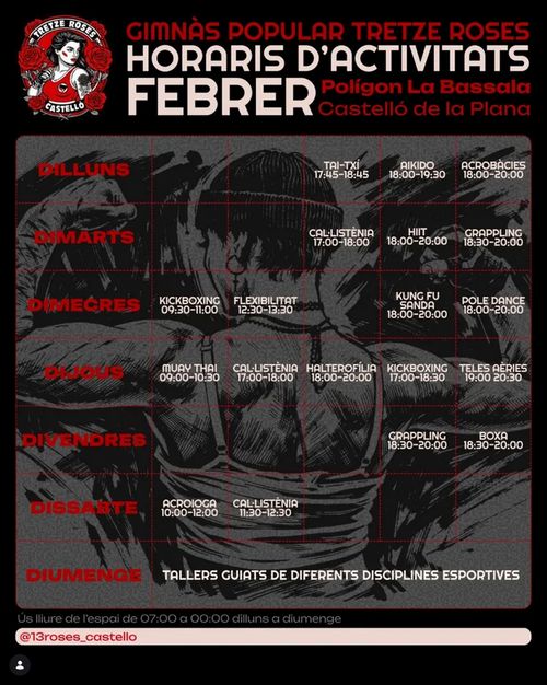 Gimnás Popular Tretze Roses - Febrer