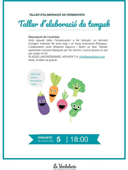 Taller d'elaboració de tempeh