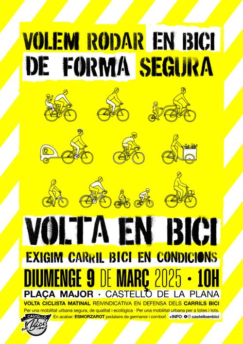 VOLTA EN BICICLETA PER UNS CARRILS BICI SEGURS